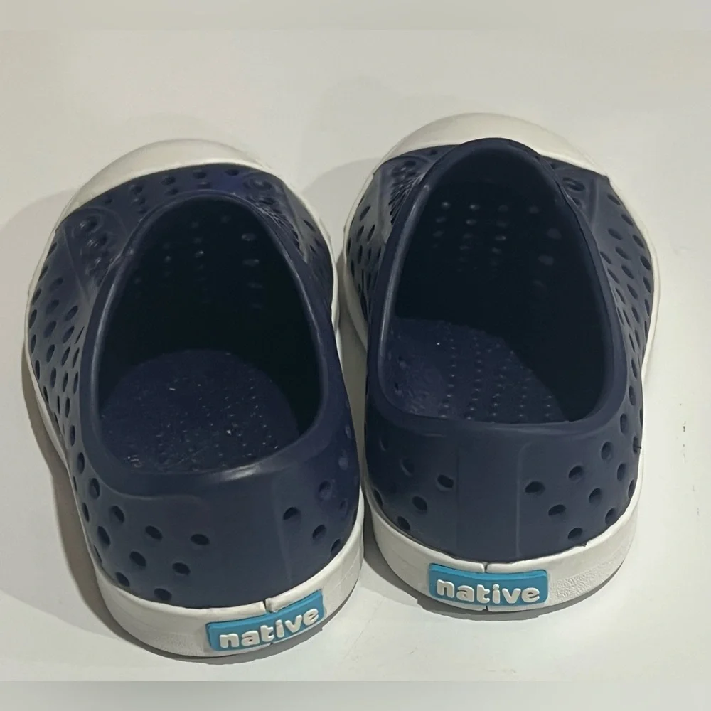 Native Jefferson Mules in Navy and White